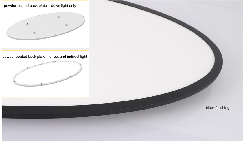 Cyanlite LED panel light oval shaped Olivia